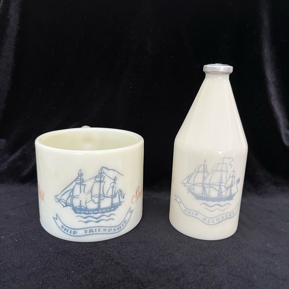 Vintage Old Spice Cologne Bottle and Shaving Mug - Picture 1 of 14